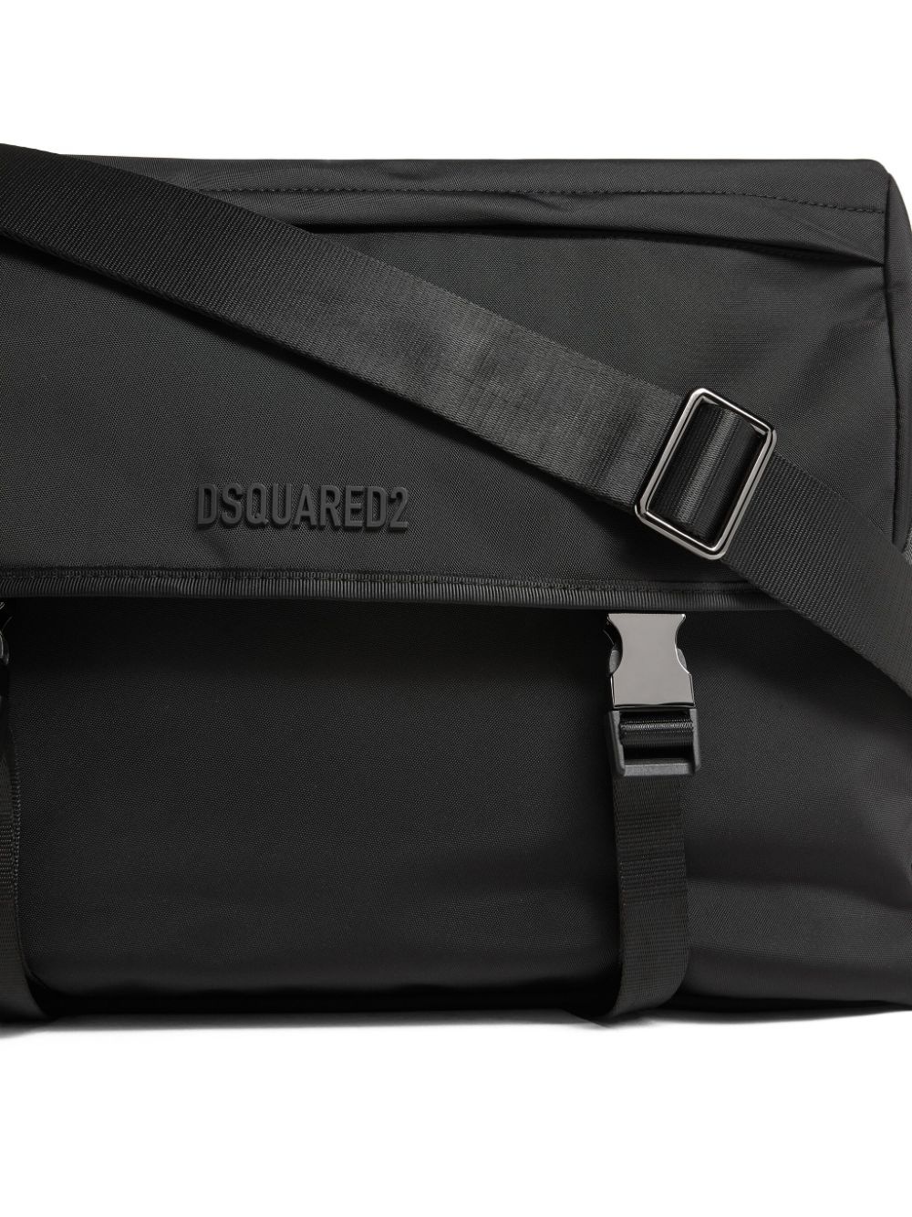 logo-lettering messenger bag - 5