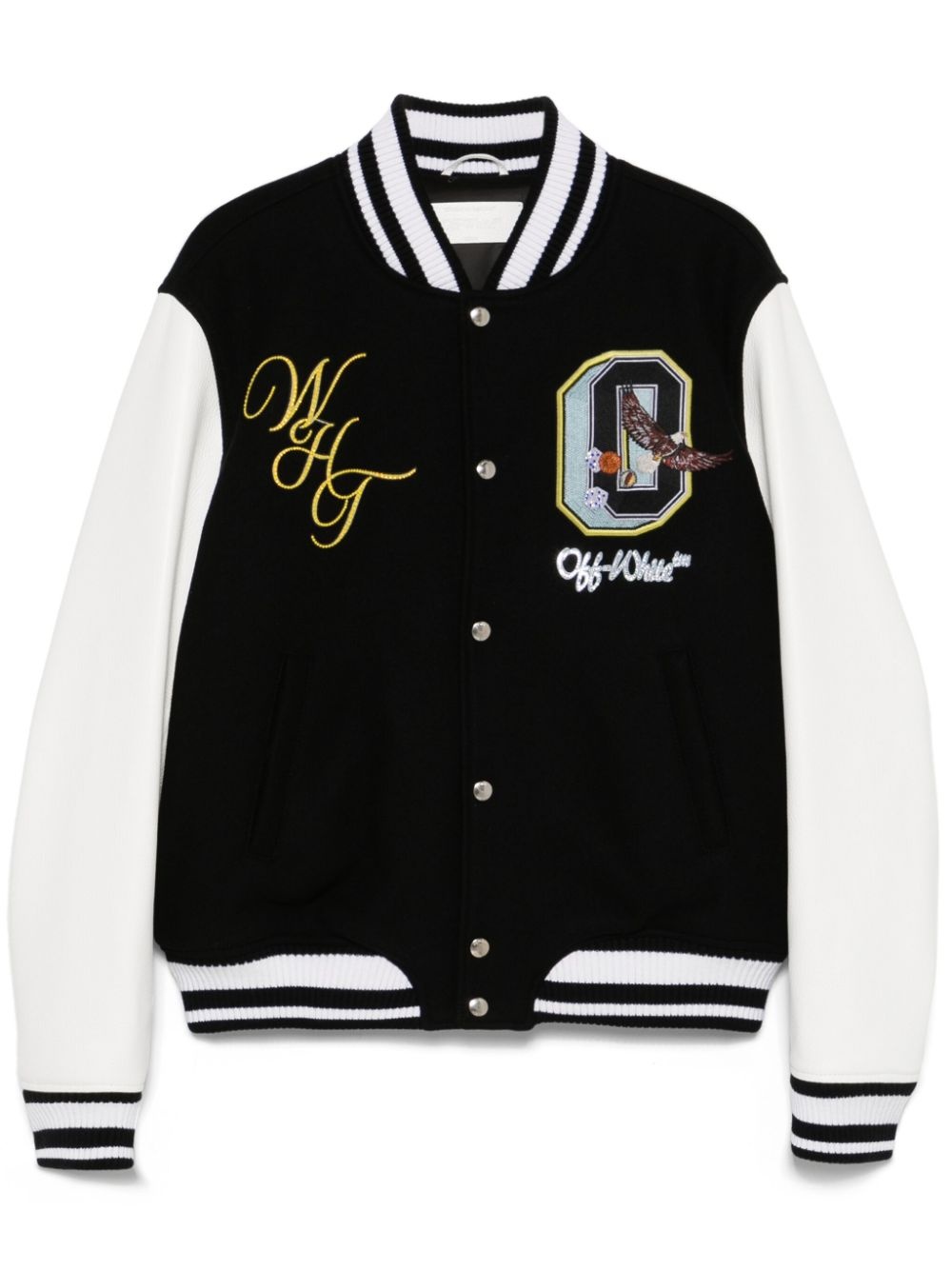crystal-embellished bomber jacket - 1