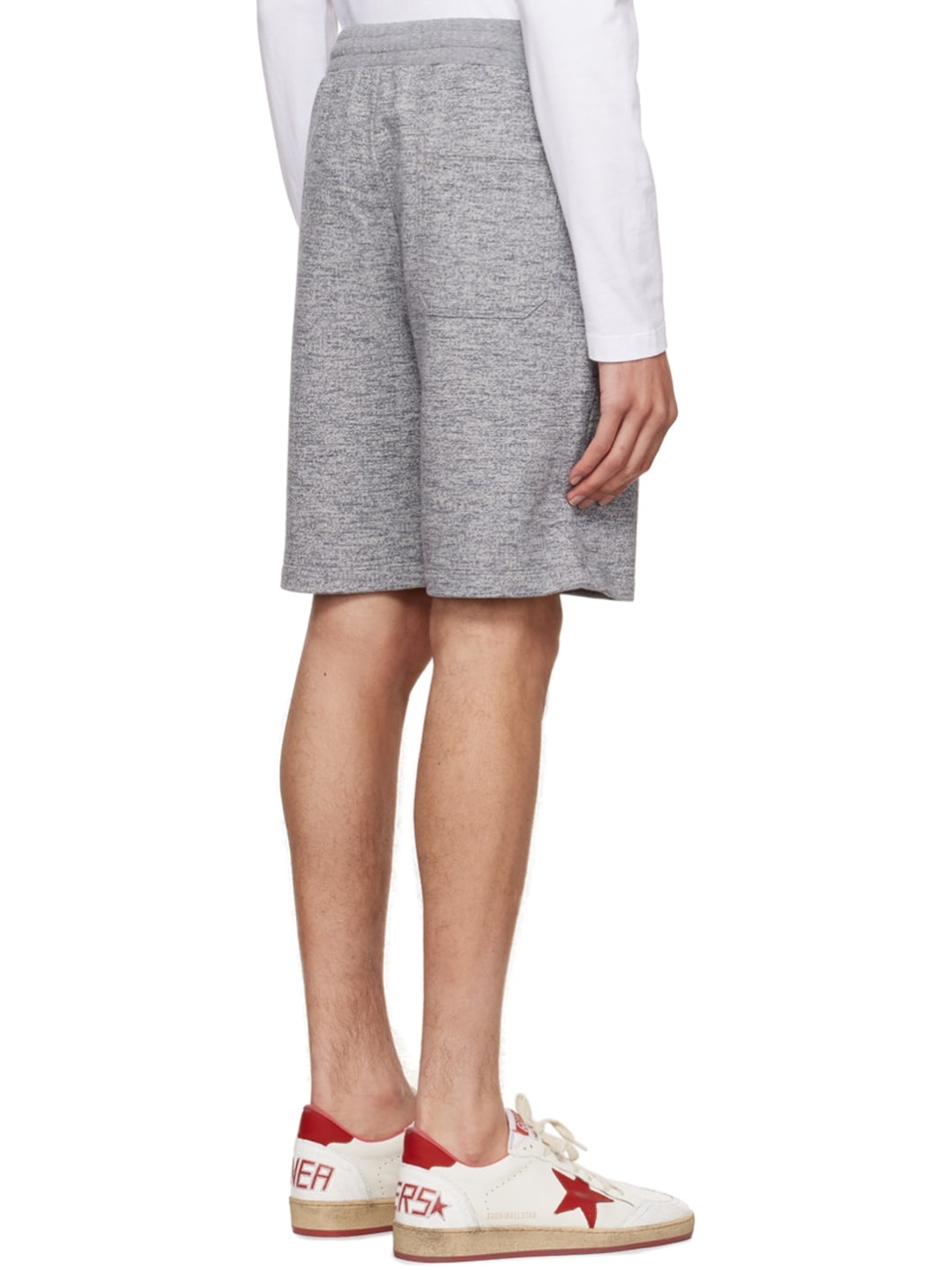 Gray Graphic Shorts - 3