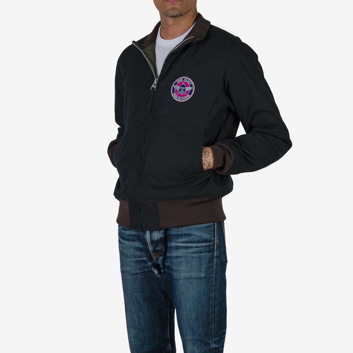 IHJ-130-BLK Reversible Tanker Jacket - Black - 2