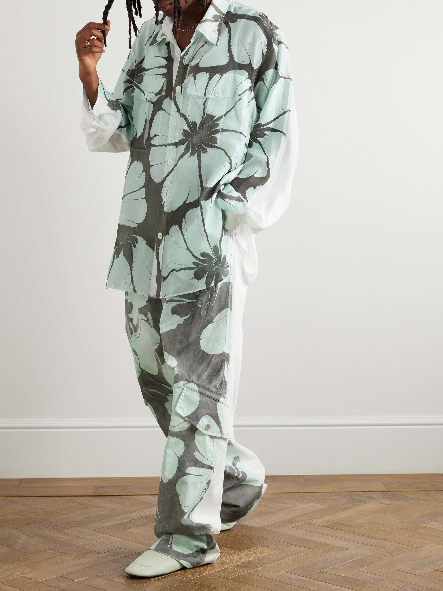 Floral-Print Silk-Twill Shirt - 2