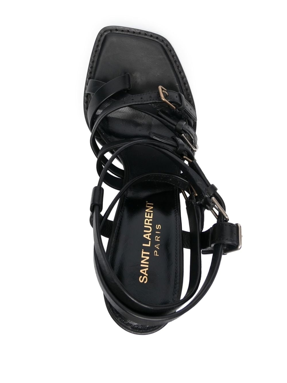 SAINT LAURENT Platz 105mm platform sandals REVERSIBLE