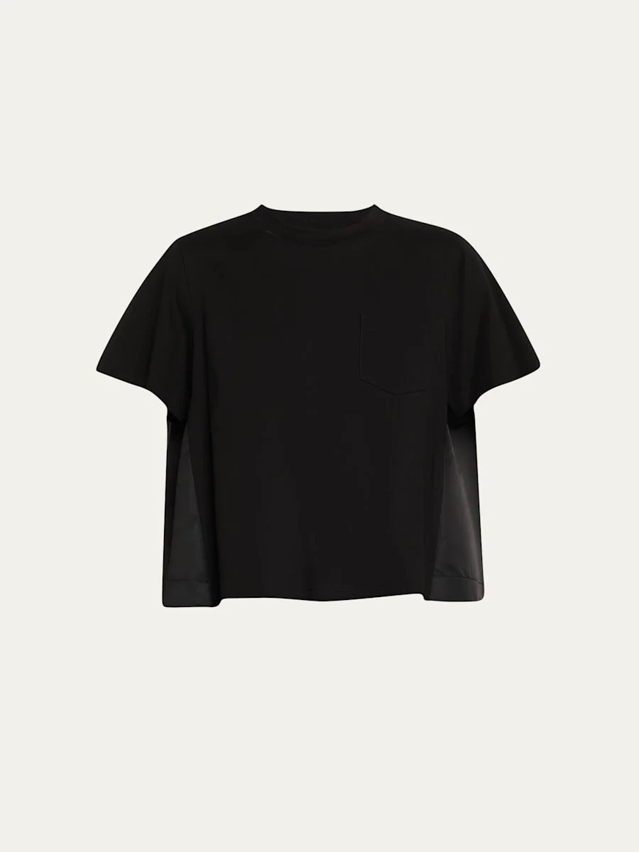Short-Sleeve Nylon Cotton T-Shirt - 1