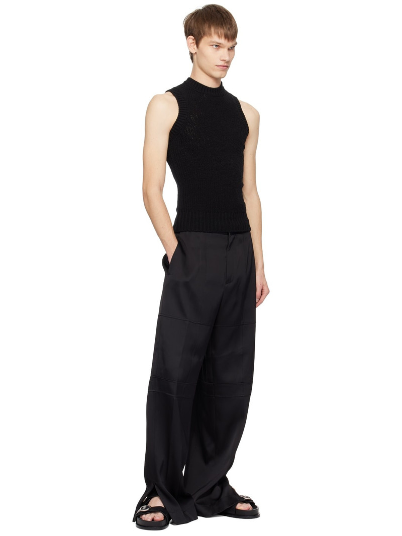 Jil Sander Black Crewneck Tank Top outlook