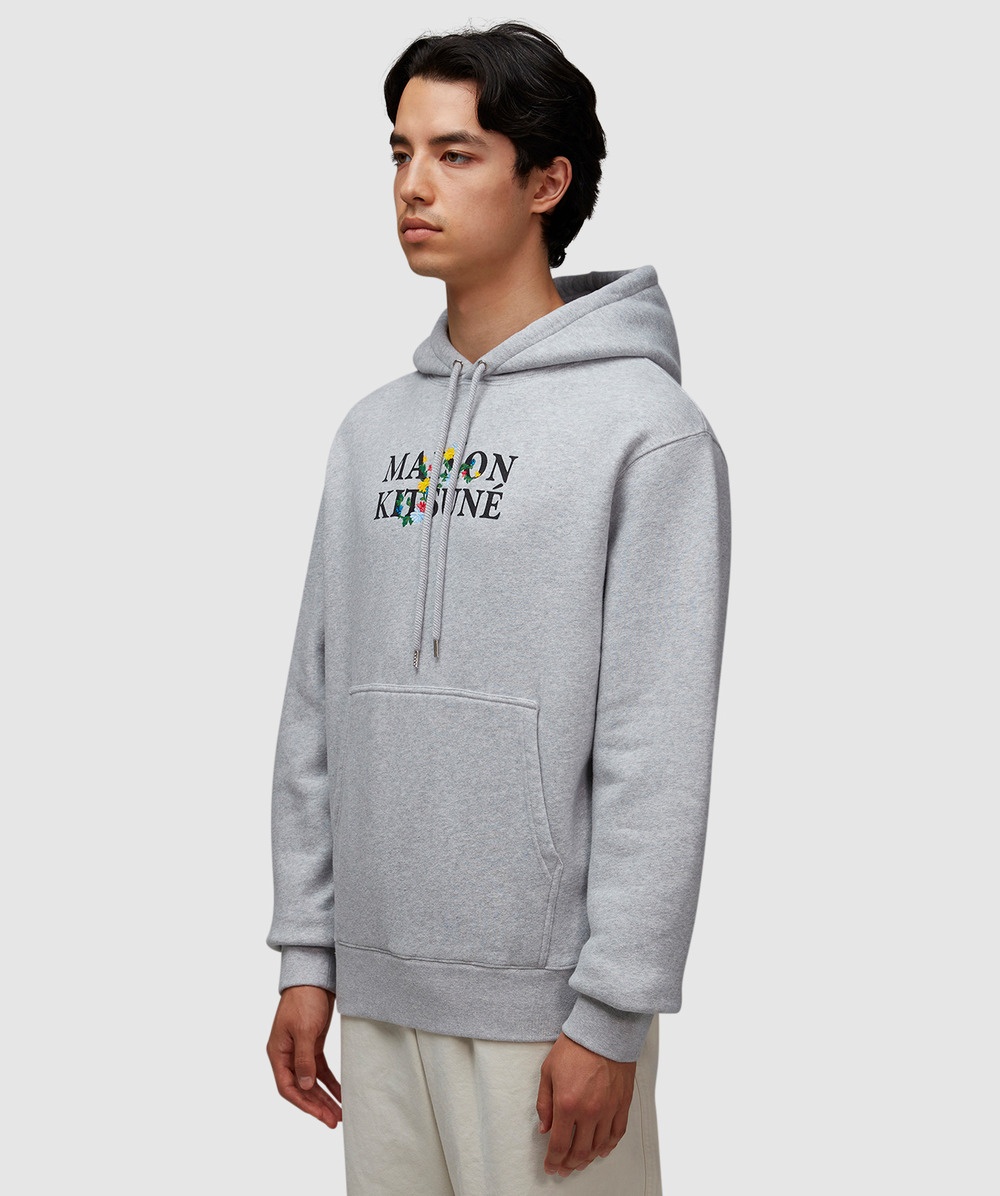 【Maison Kitsune】FLOWERS COMFORT HOODIE◆LM00708KM0307 Maison Kitsuné Flowers comfort hoodie | sevenstore | REVERSIBLE