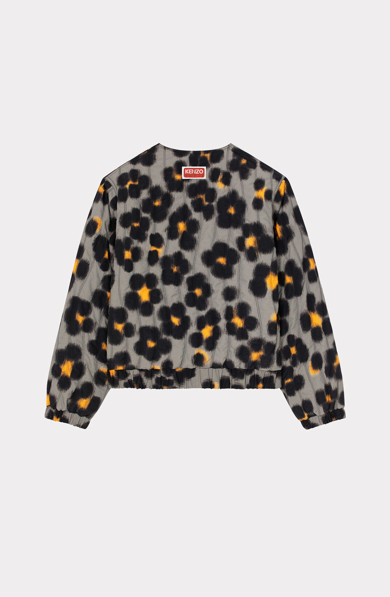 'Hana Leopard' reversible bomber jacket 4