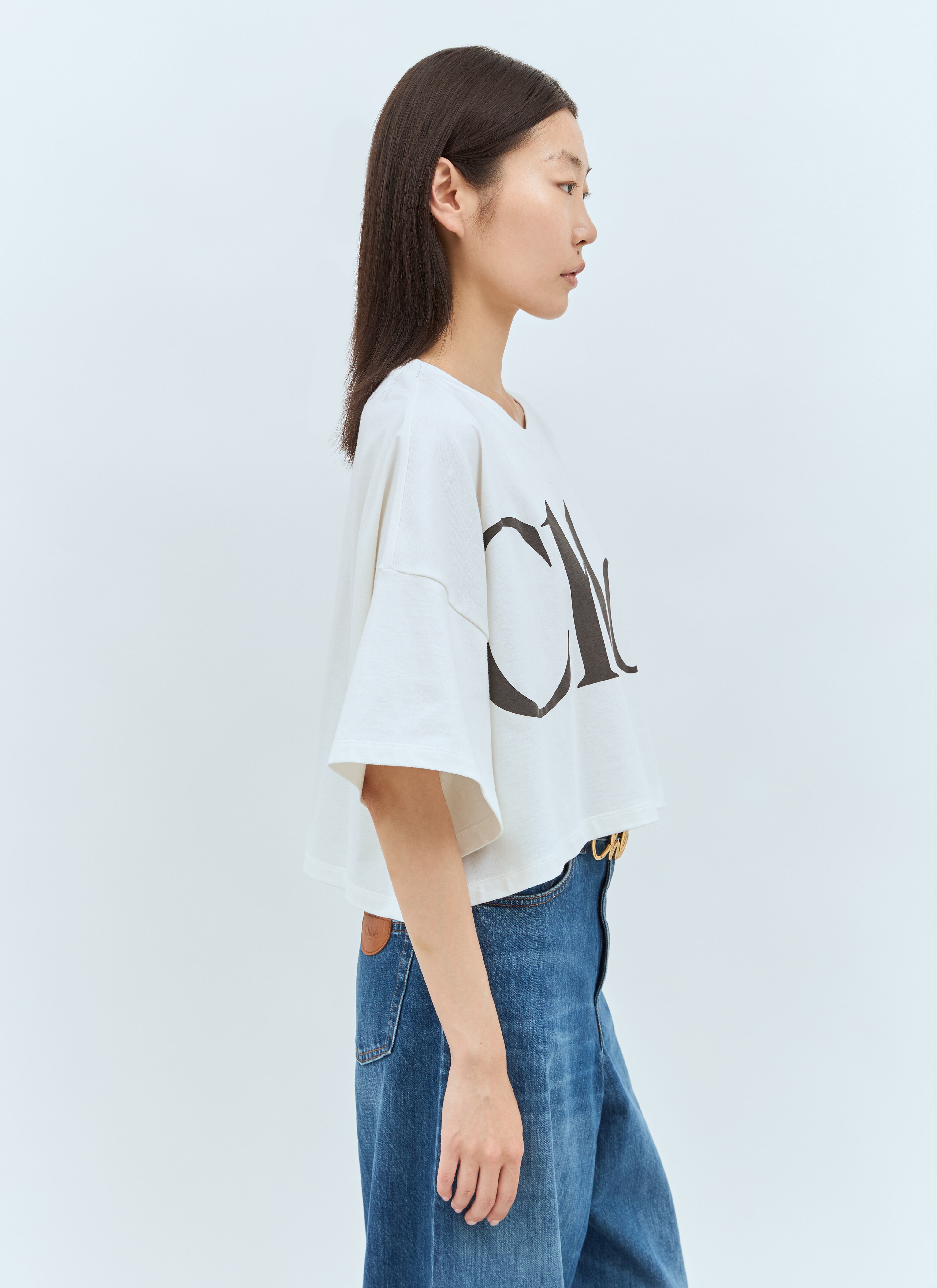 Cropped Boxy Logo T-Shirt - 3