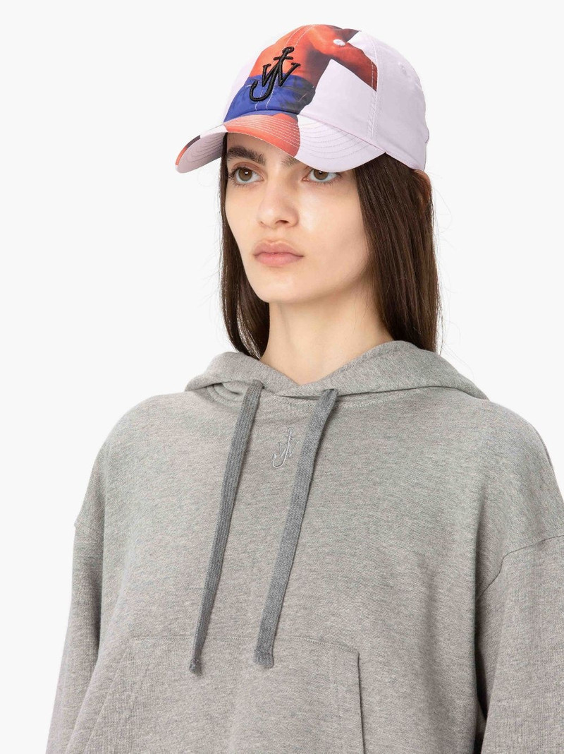 JW Anderson PRINTED BASEBALL CAP WITH ANCHOR LOGO outlook