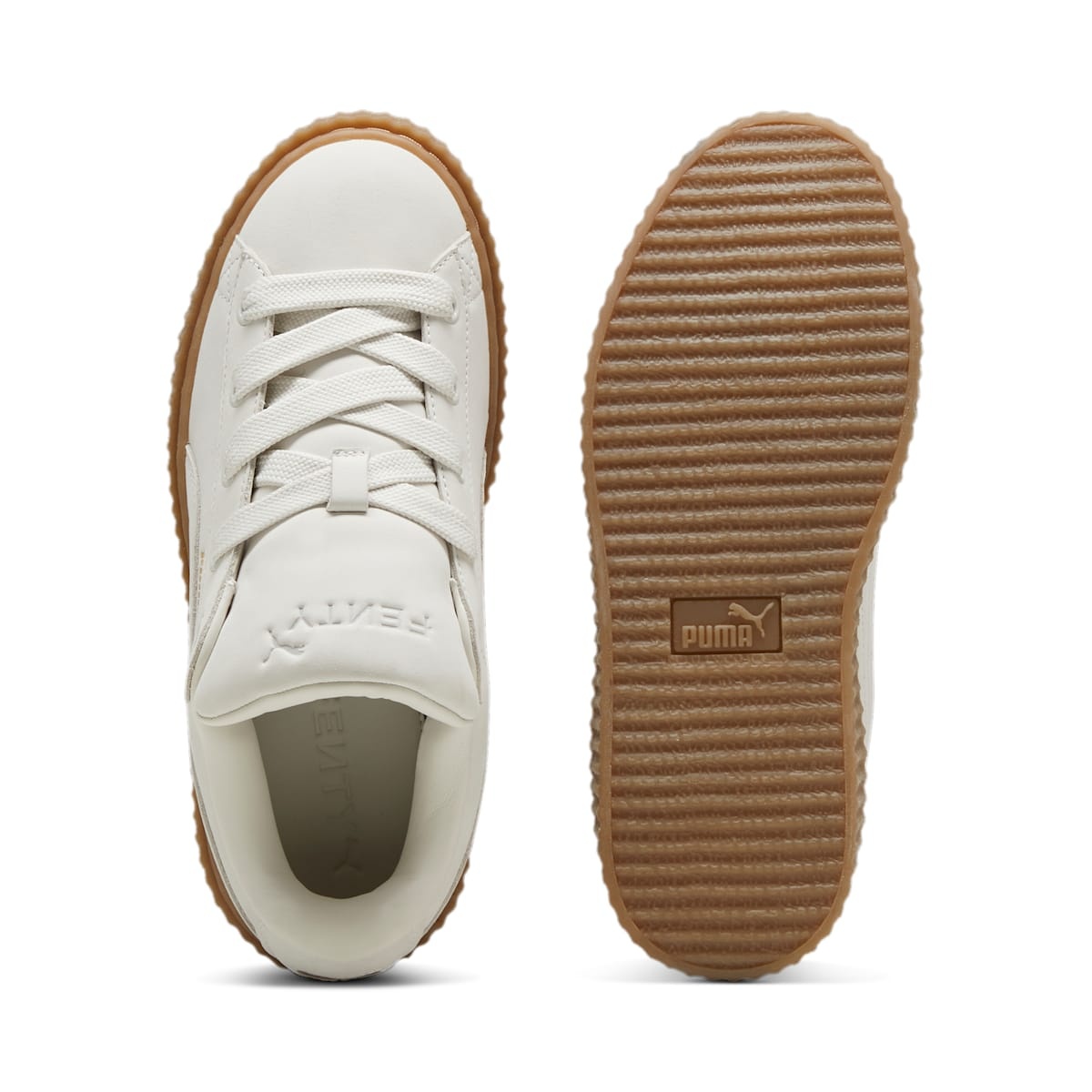 (WMNS) PUMA x Fenty Creeper Phatty 'Earth Tone Pack - Warm White' 399865-03 - 4