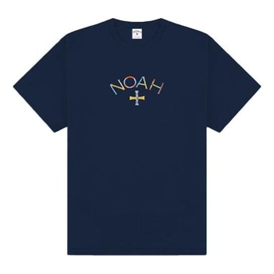 NOAH Embroidered Core Logo T-shirt 'Navy' T30SS21 - 1