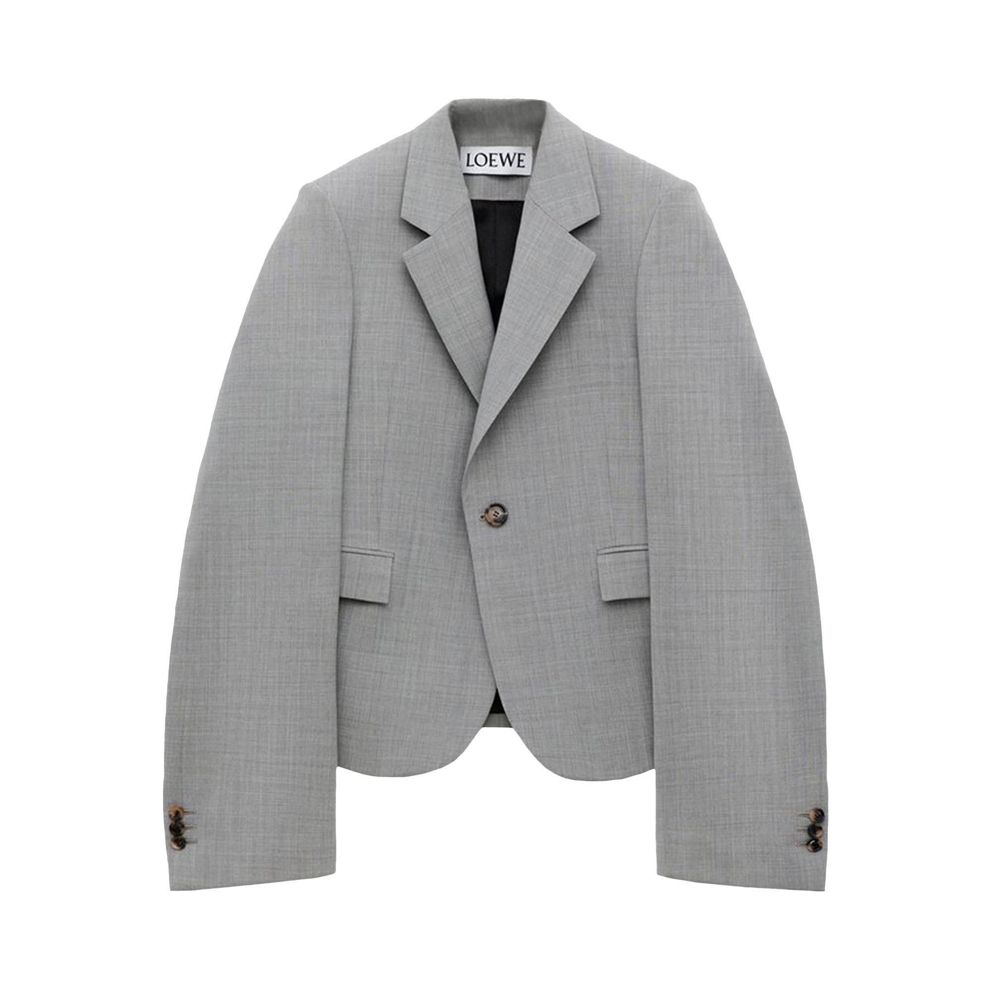 Loewe Single-Breasted Tailored Blazer 'Light Grey' - 1