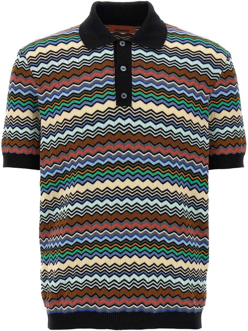 Zigzag polo shirt - 1