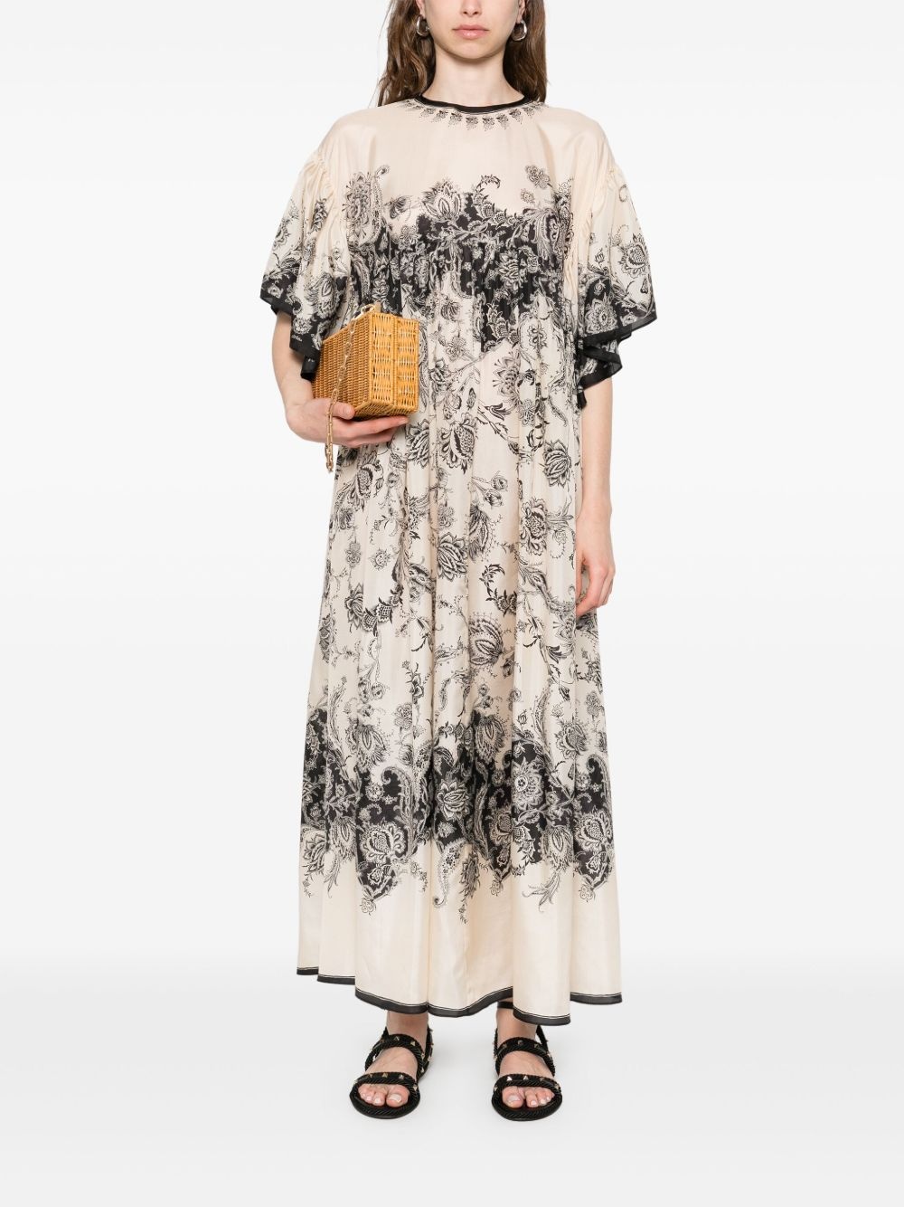 paisley-print maxi dress - 2