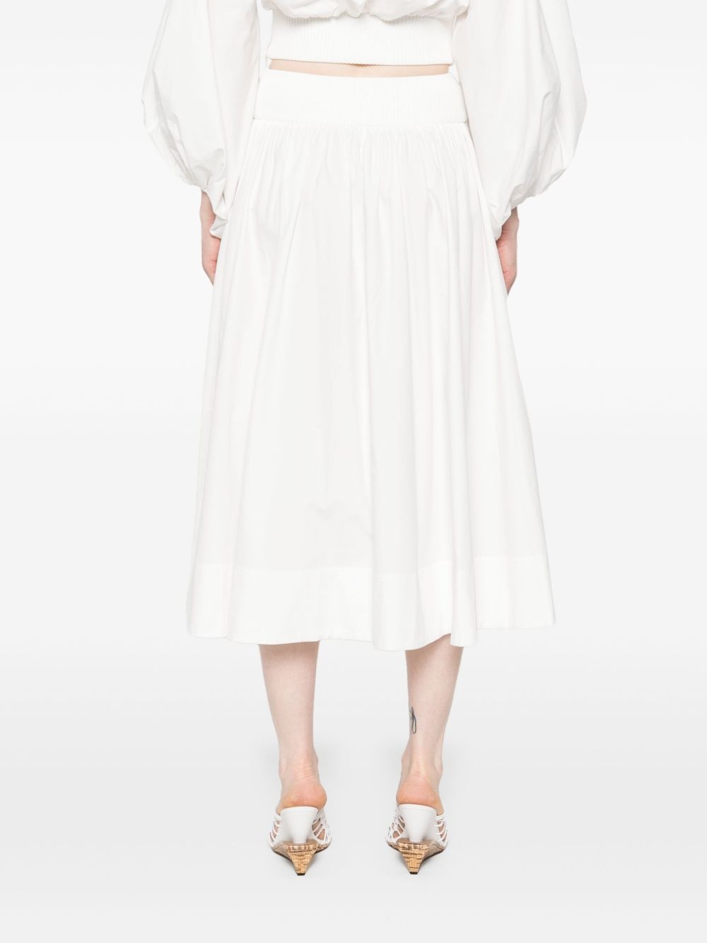 poplin midi skirt - 4