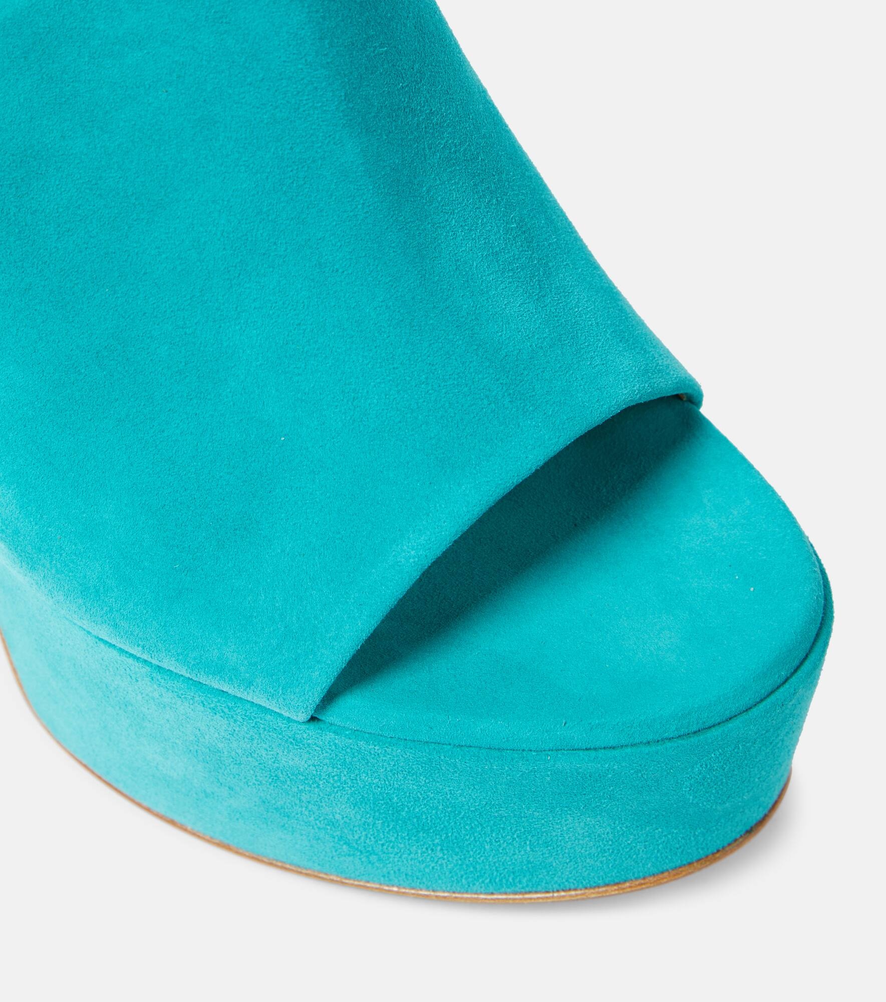 Holly suede platform mules - 6