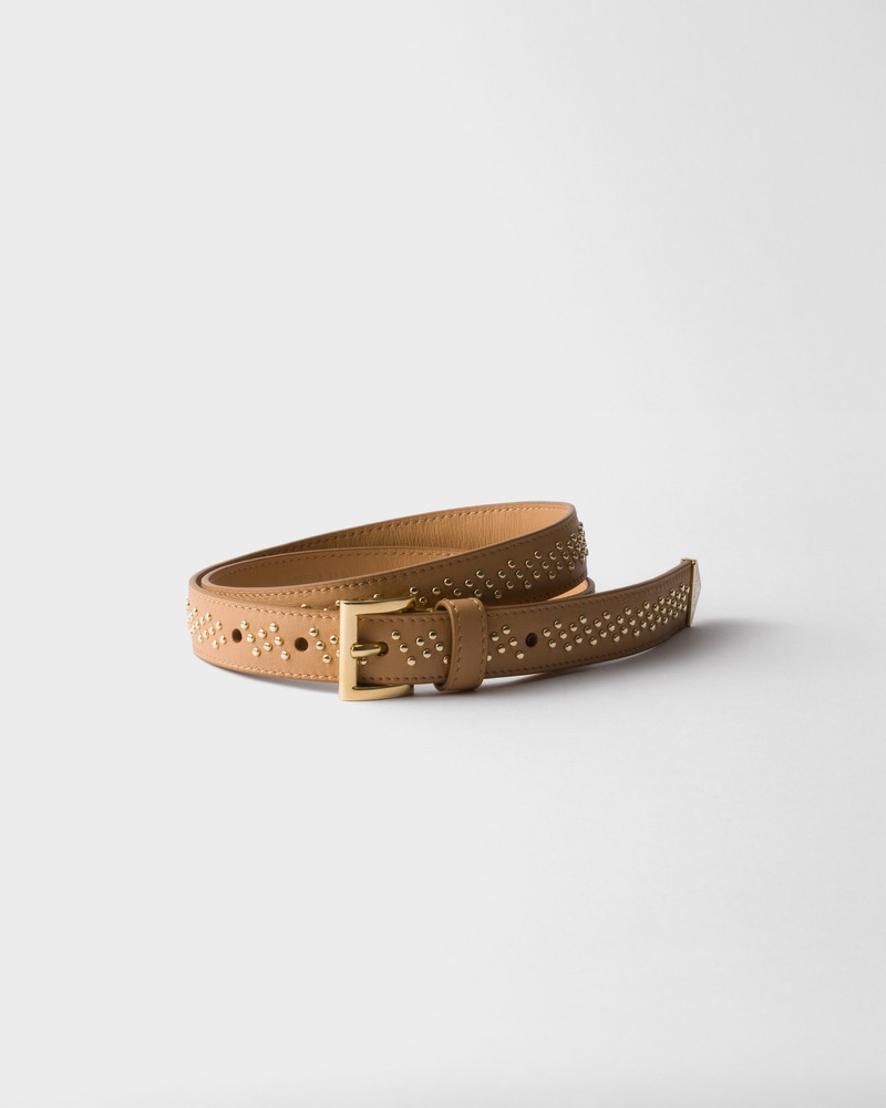 Leather belt with studs 1