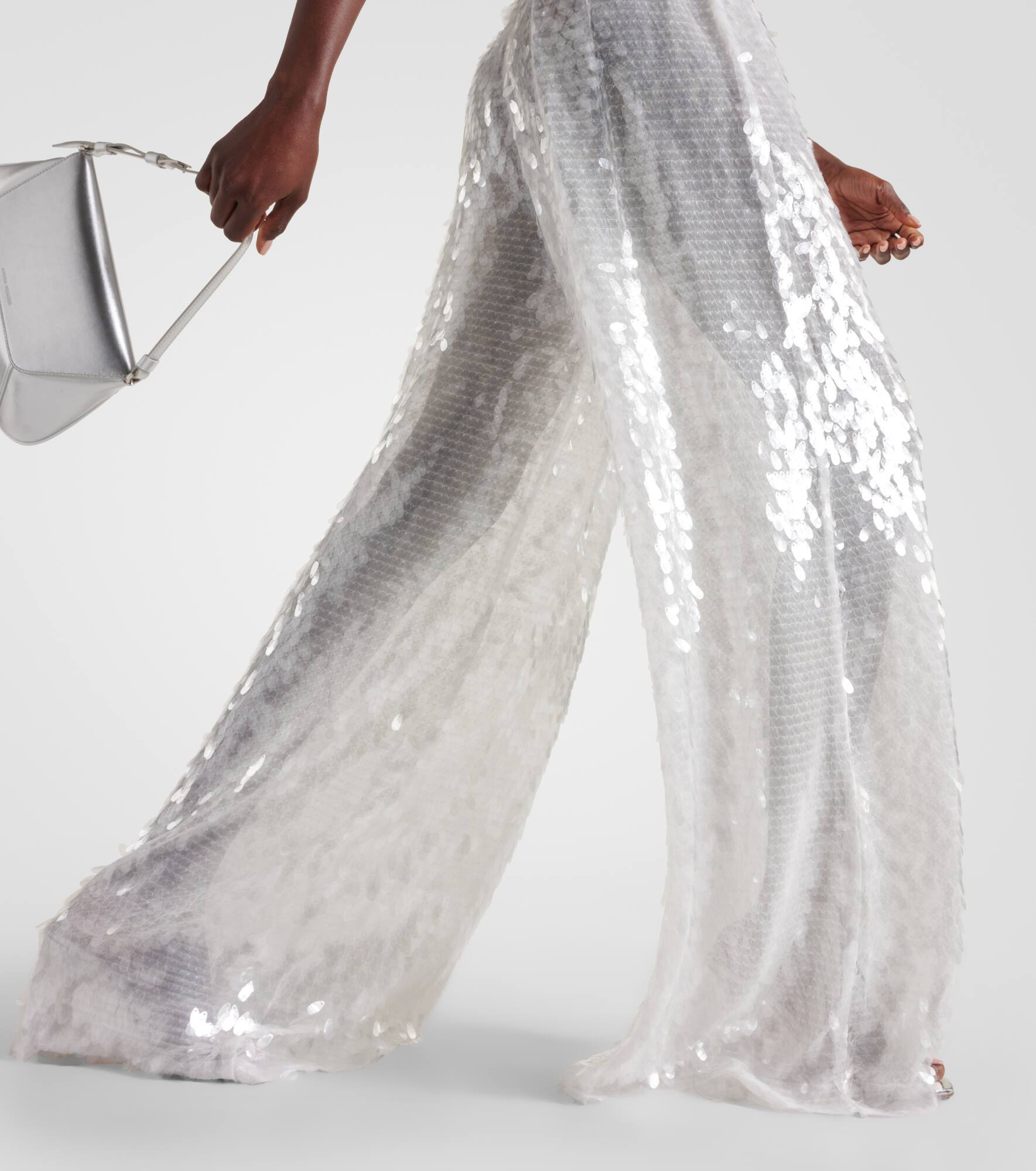 Sequined wide-leg pants - 5