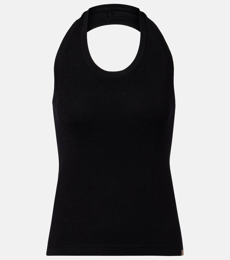 Jerry halterneck cotton and cashmere top 1