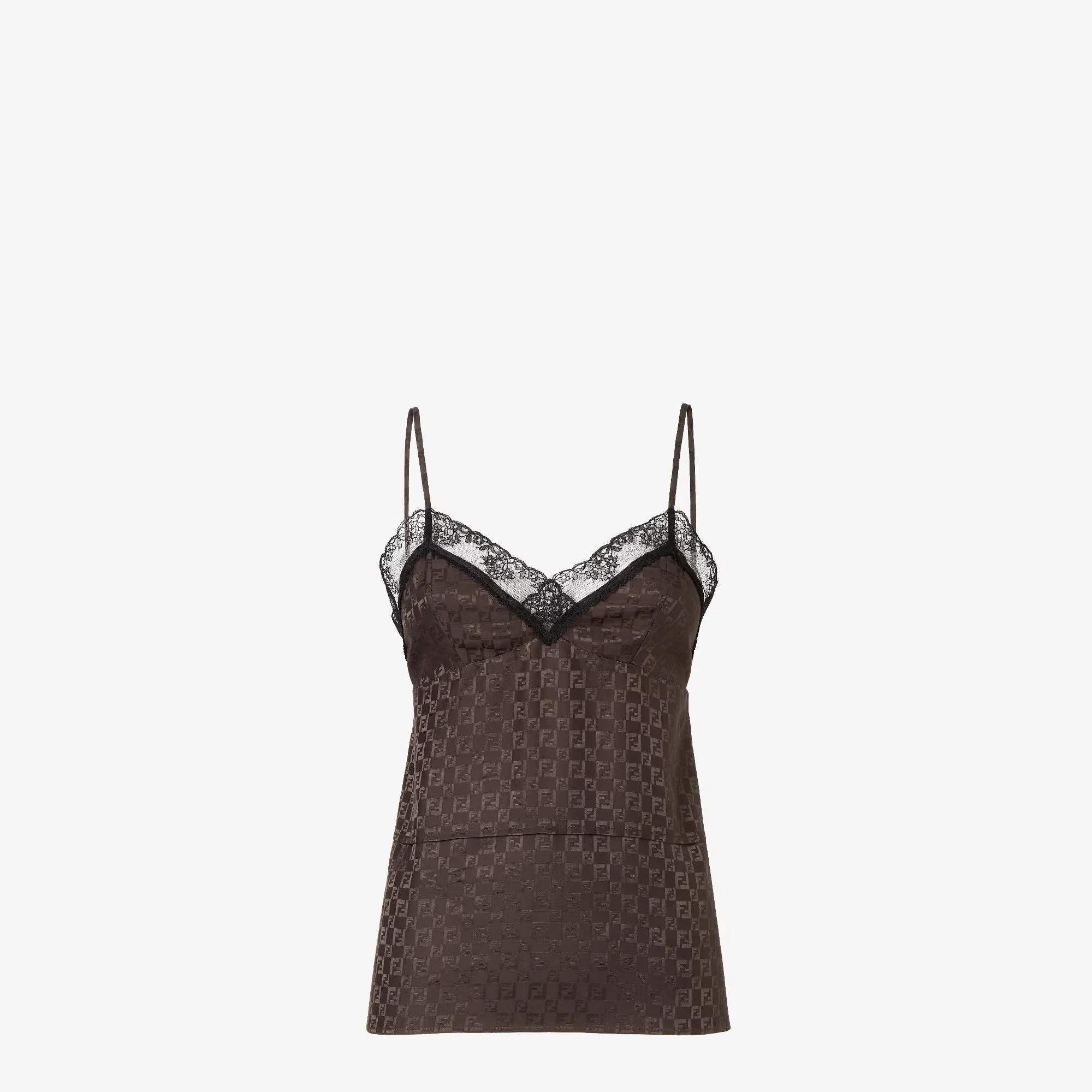 Fendi Jacquard Ff Silk Top - 1