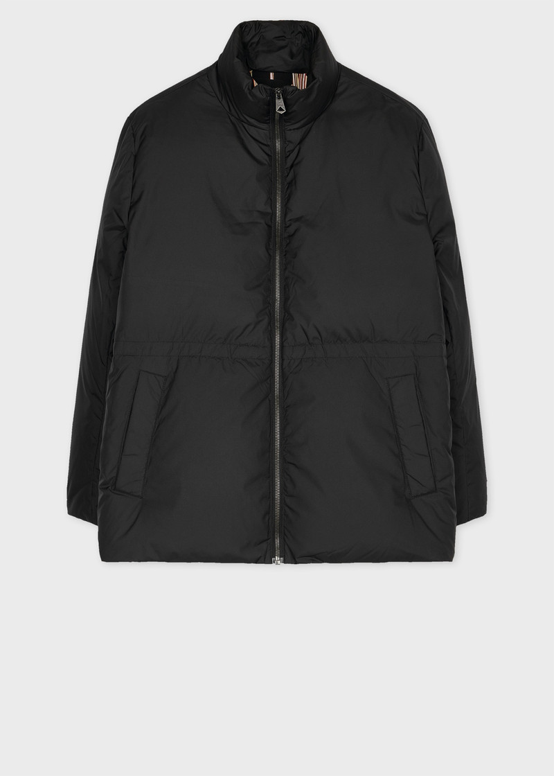 Paul Smith Women's Black Detachable Scarf Padded Coat outlook