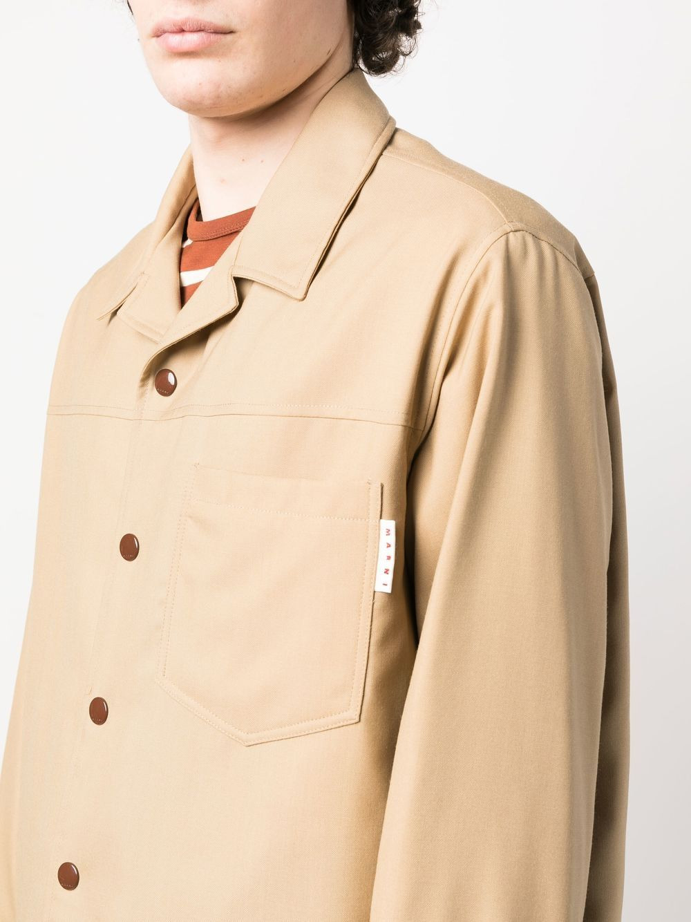 virgin wool shirt jacket - 5