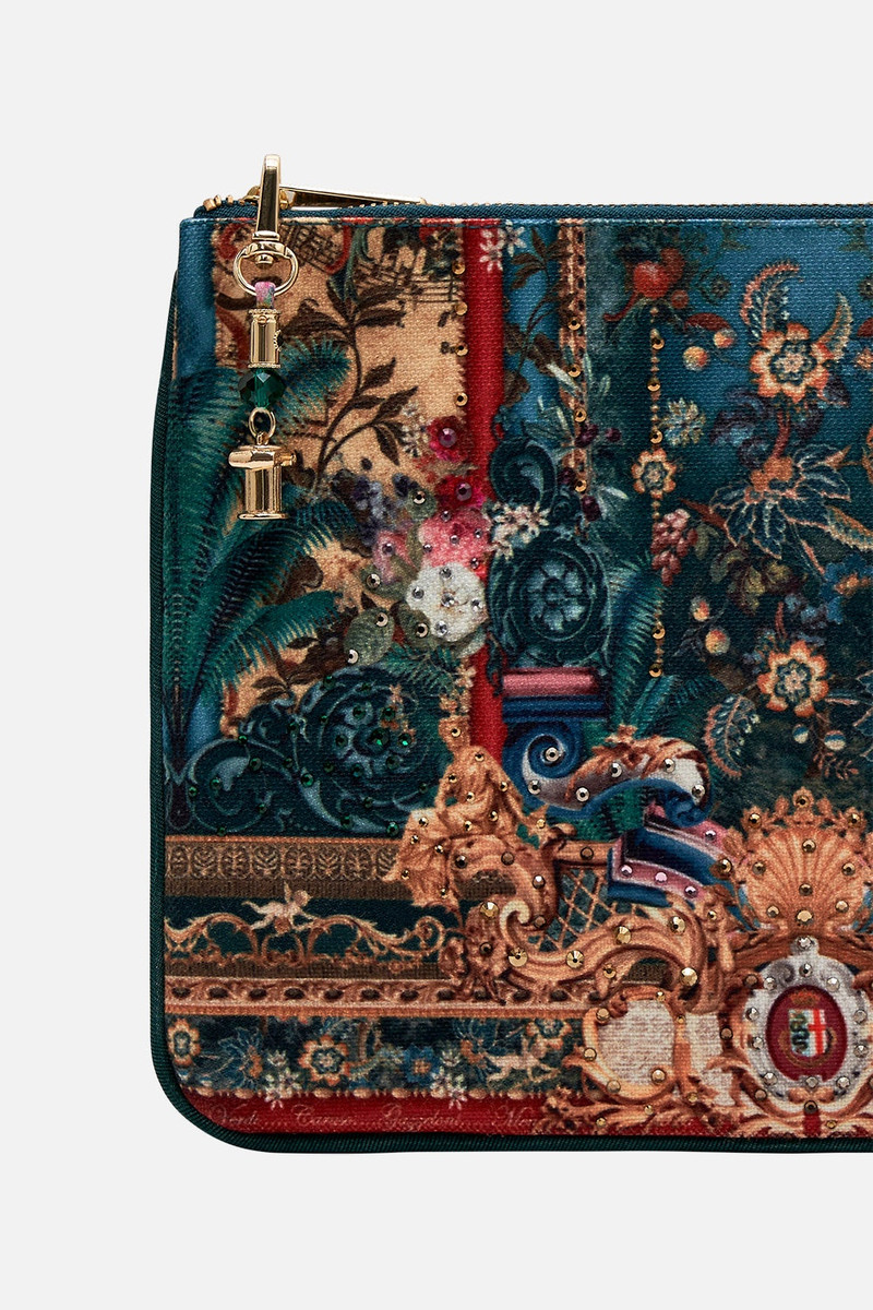 CAMILLA SMALL CANVAS CLUTCH outlook