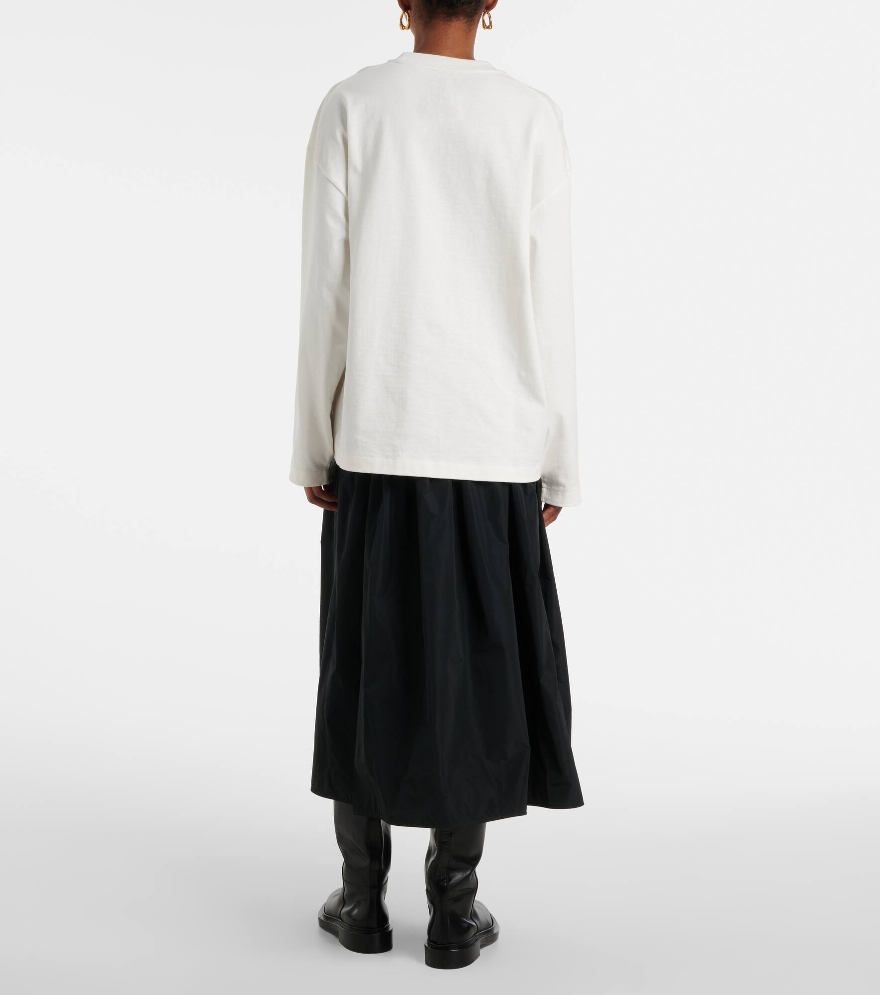 Logo cotton jersey sweatshirt - 3