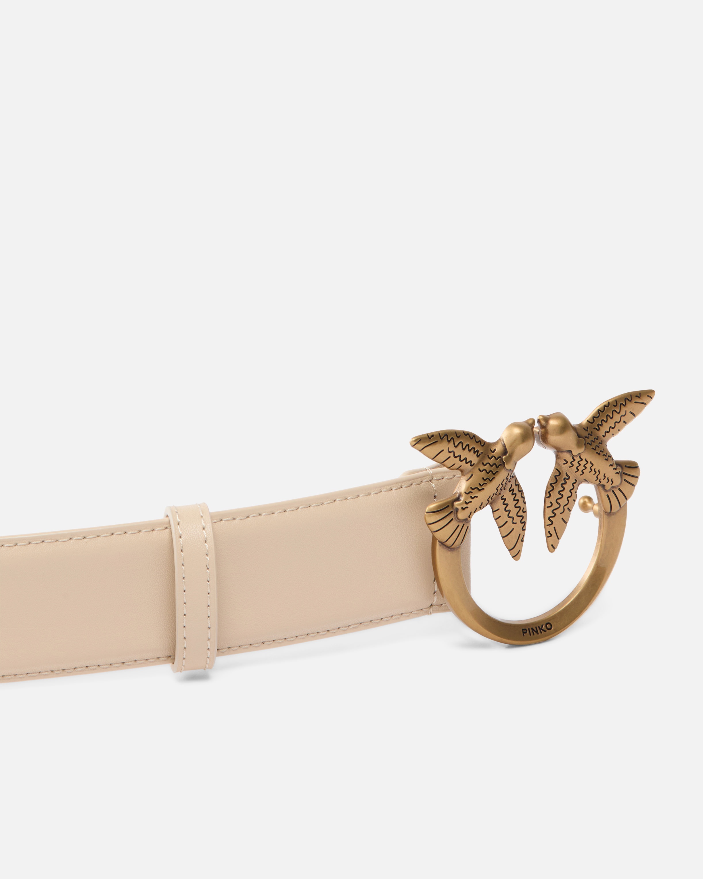 LOVE BIRDS HIGH LEATHER BELT 4CM - 5
