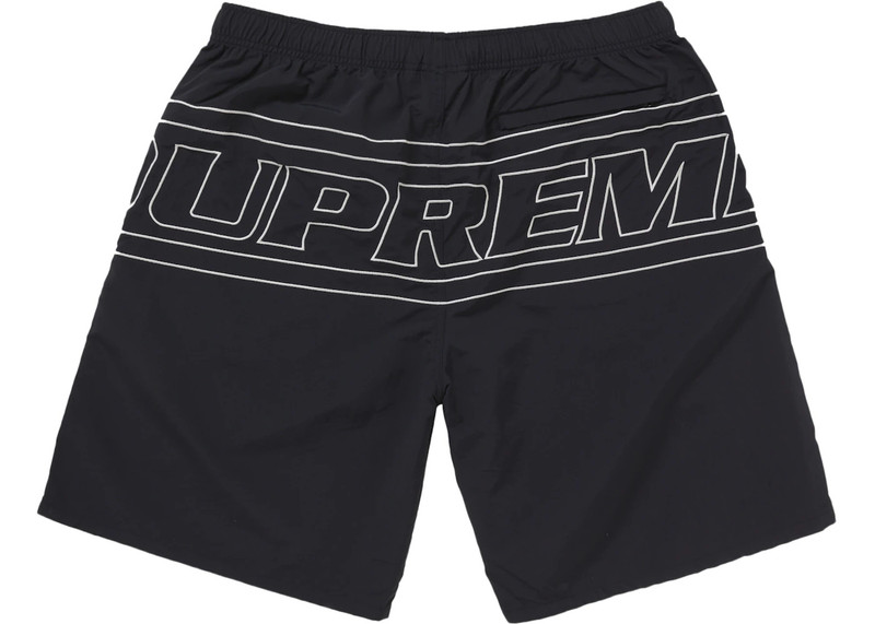 Supreme Supreme Big Logo Nylon Short Black outlook