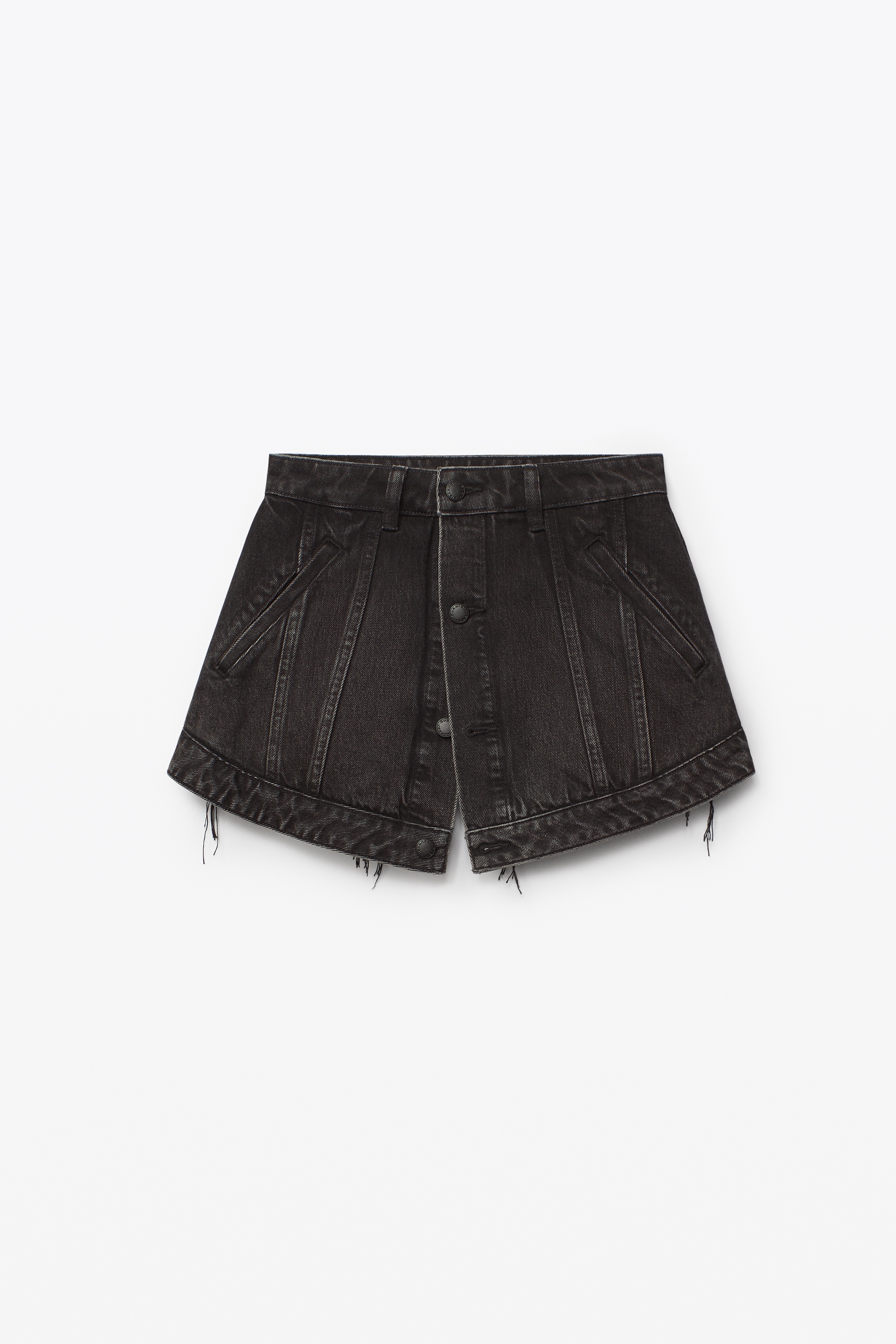 CUTAWAY SKORT IN DENIM - 1