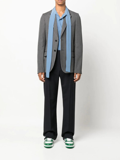 Valentino check virgin-wool blazer outlook