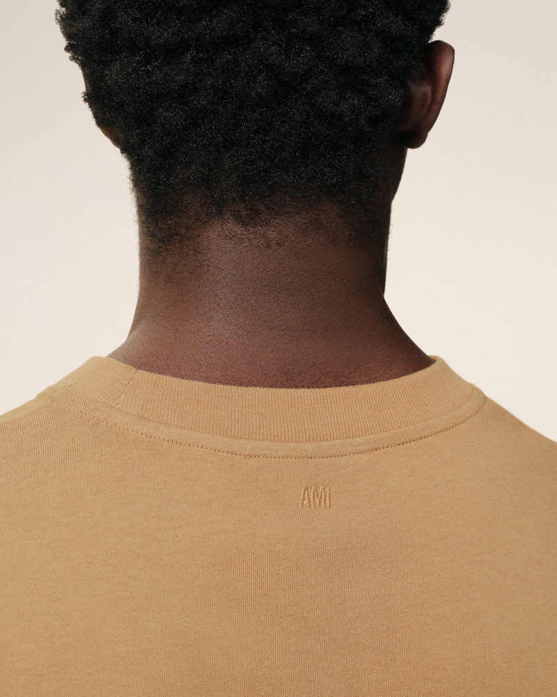 BROWN COTTON AMI DE COEUR T-SHIRT 4