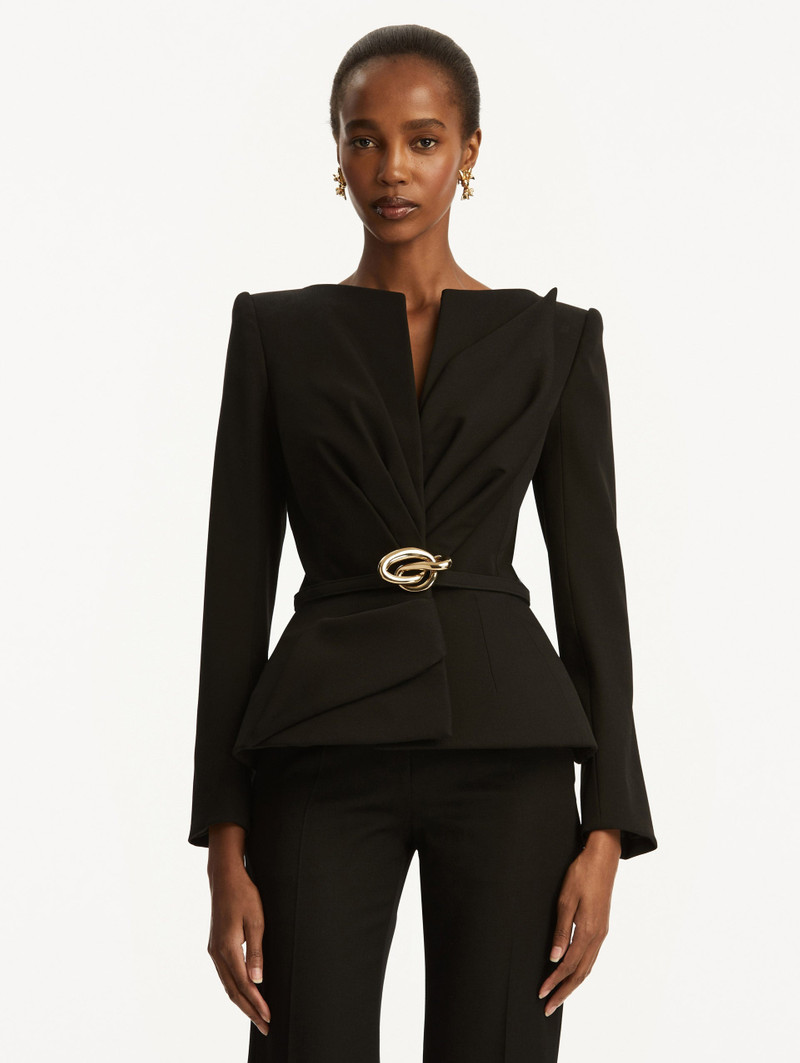 Oscar de la Renta KNOTTED BELT JACKET outlook