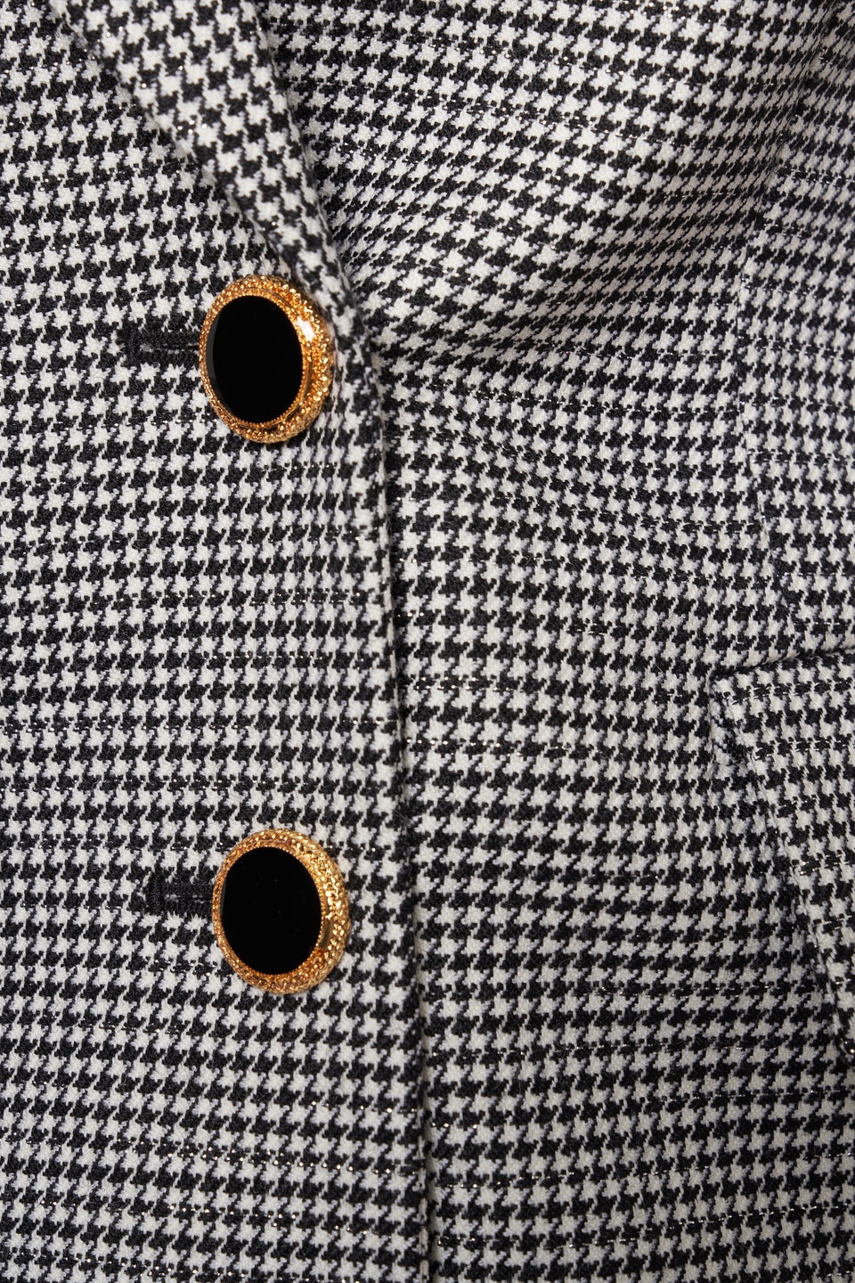 LUREX WOOL PIED DE POULE DOUBLE BREASTED JACKET - 3
