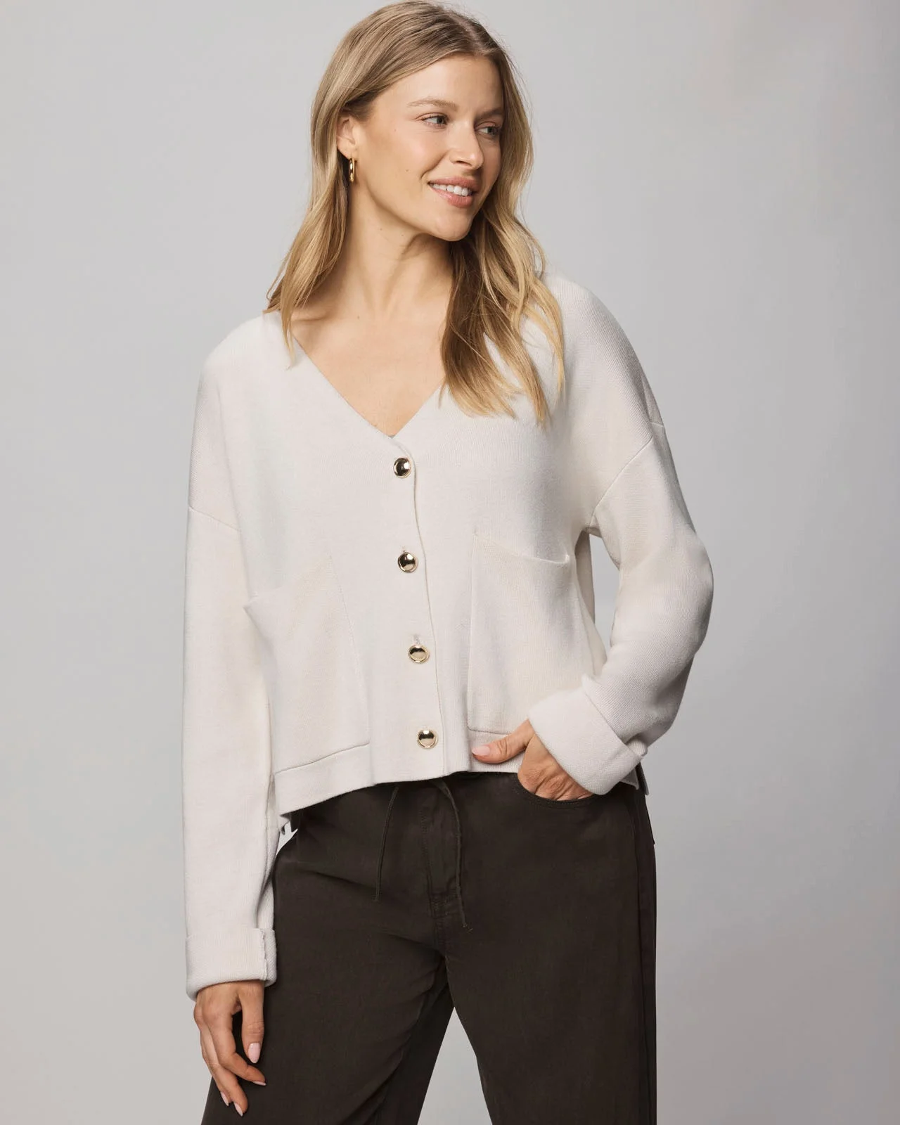 Libby Cropped Cardigan - 1