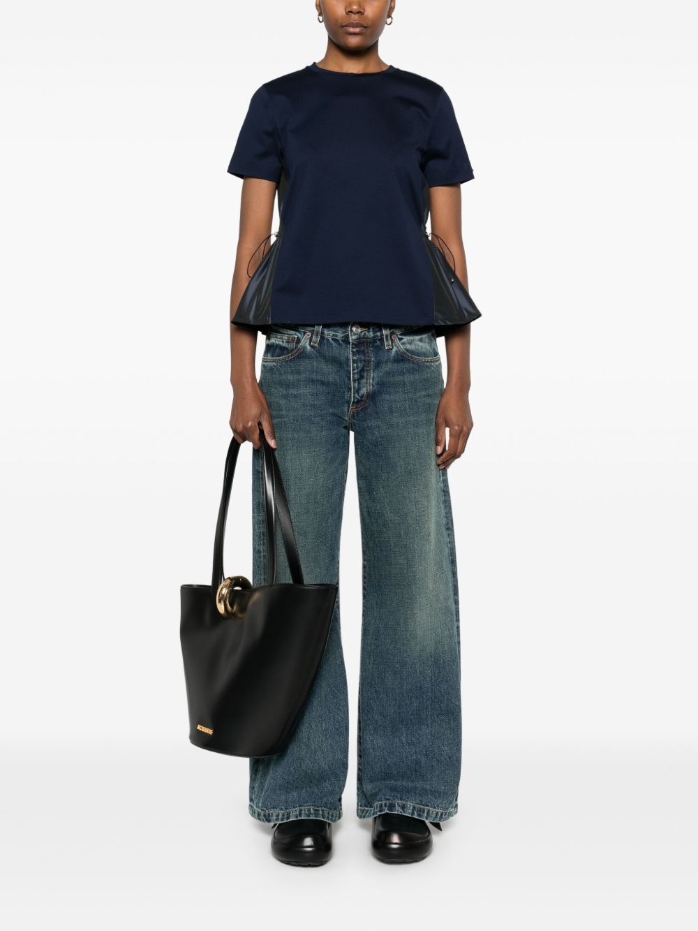 panelled T-shirt - 2