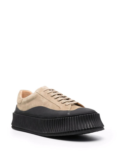 Jil Sander vulcanized-sole suede sneakers outlook