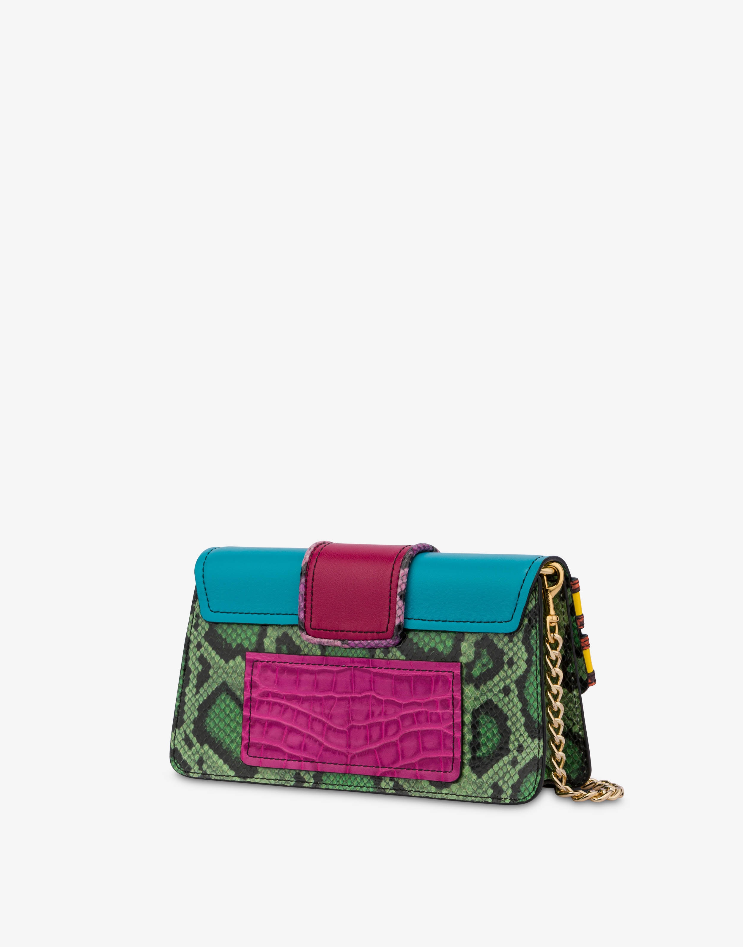 PATCHWORK CALFSKIN CLUTCH - 2