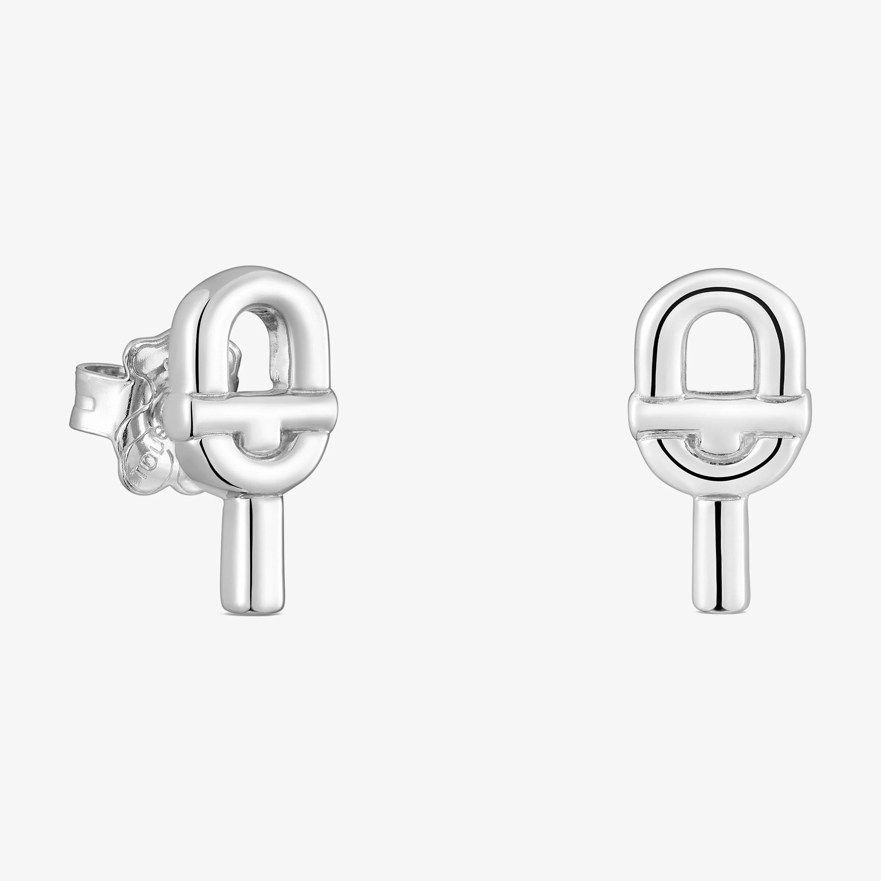 Small 14 mm silver logo Earrings TOUS MANIFESTO - 1