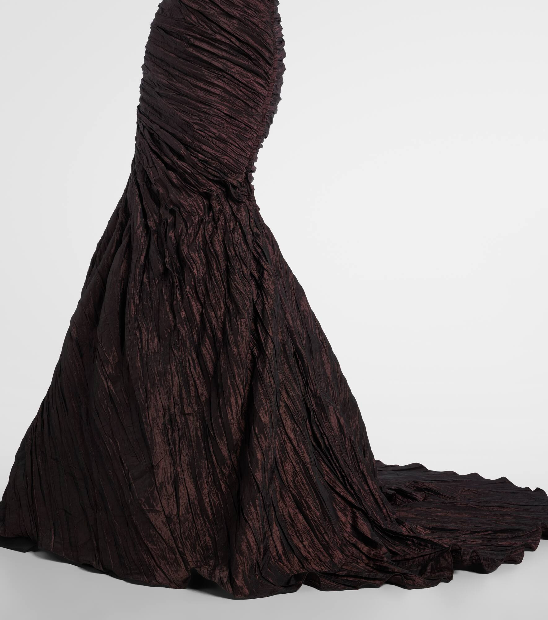 Draped off-shoulder corset gown - 6