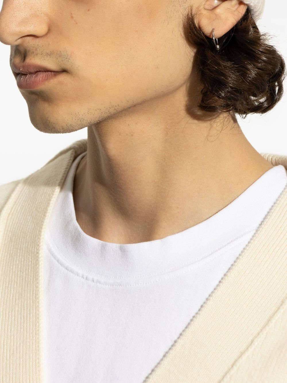 logo-detail ribbed beanie - 4
