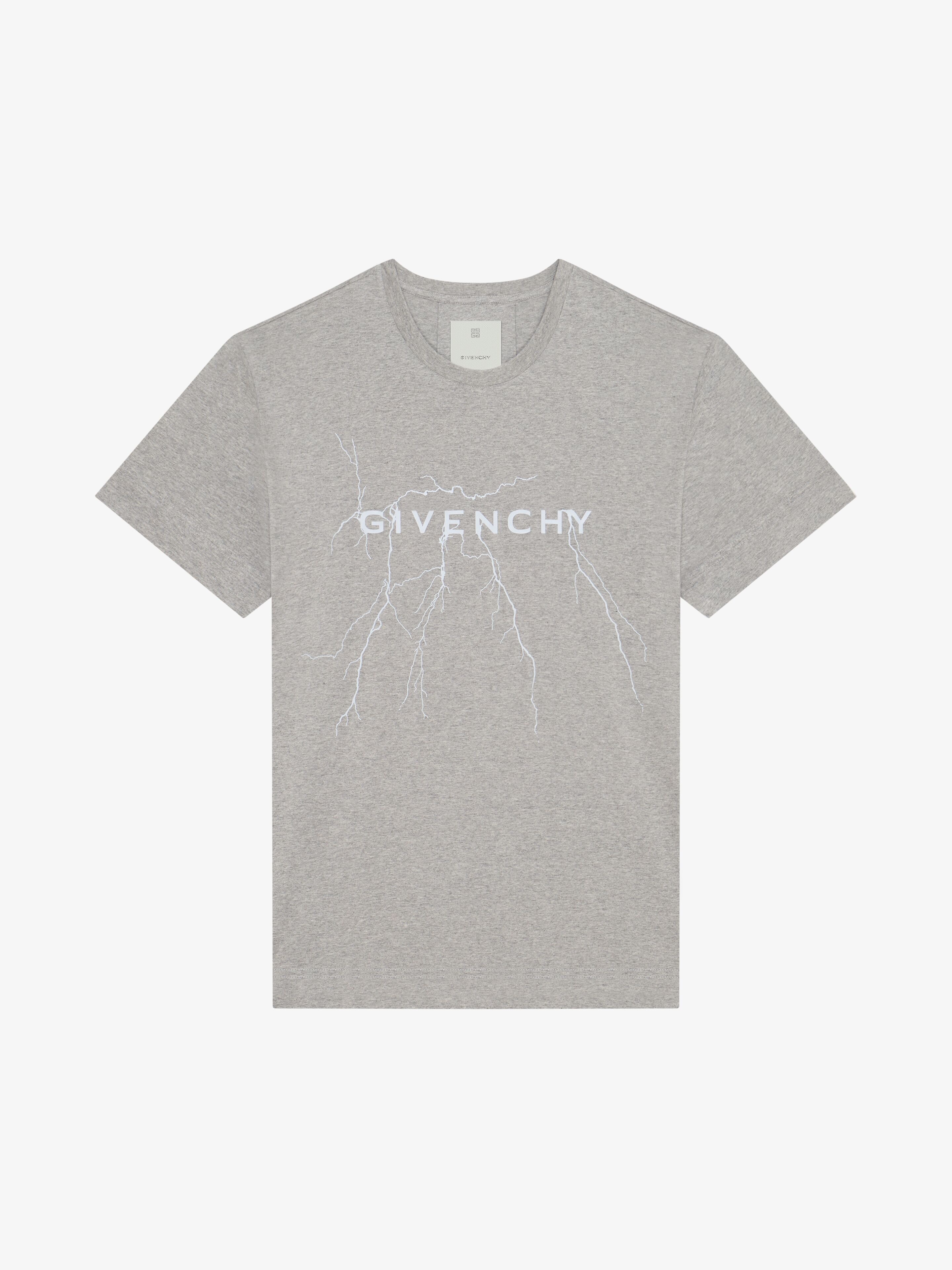 OVERSIZED T-SHIRT IN COTTON WITH REFLECTIVE ARTWORK - 1