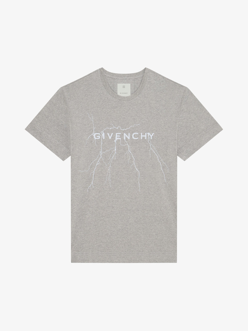 OVERSIZED T-SHIRT IN COTTON WITH REFLECTIVE ARTWORK - 1
