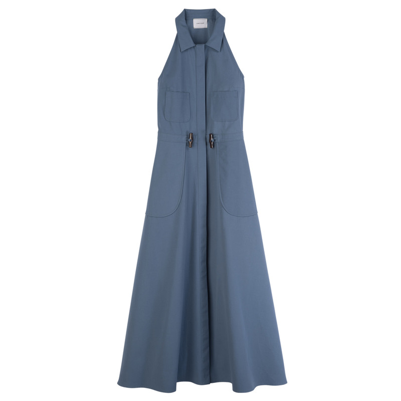 Long dress Slate - Popelin 1