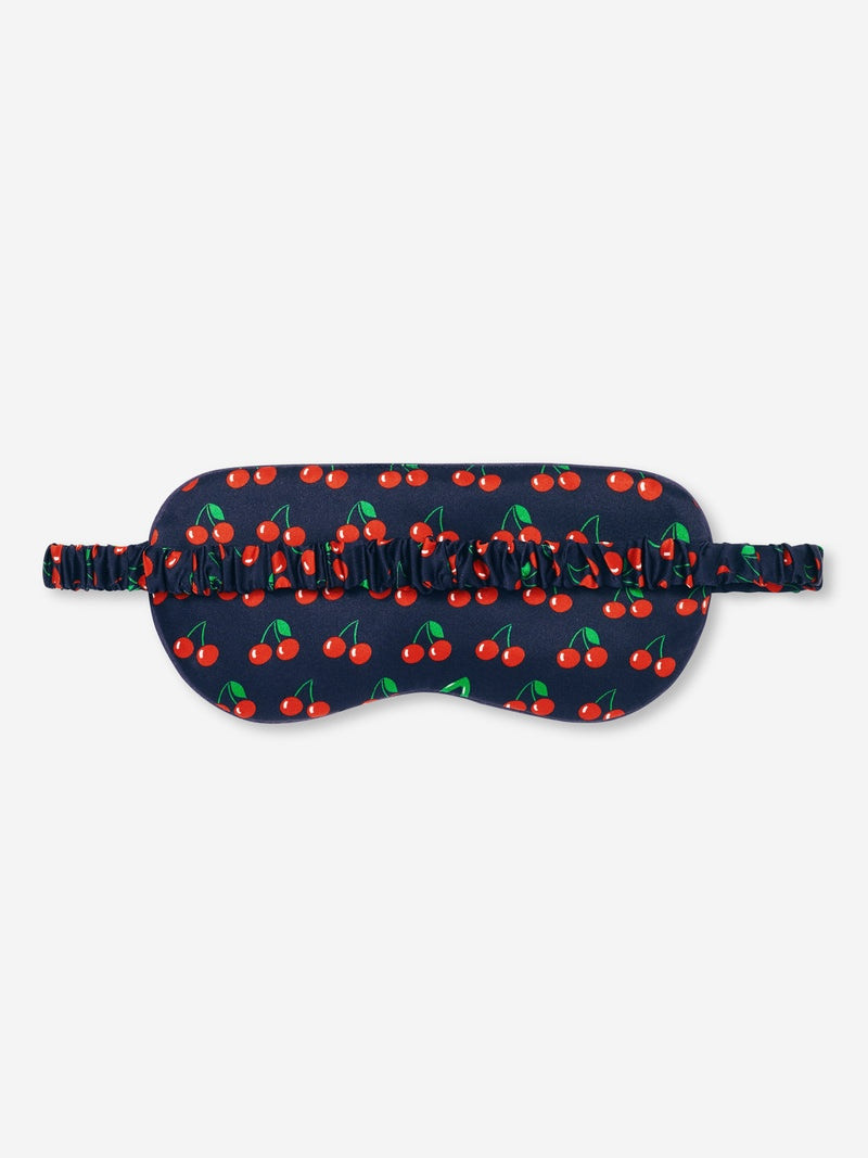 Eye Mask Brindisi 77 Silk Satin Navy 8