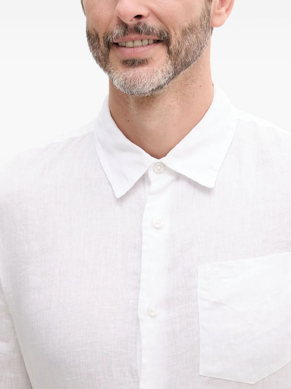 pocket linen shirt - 4