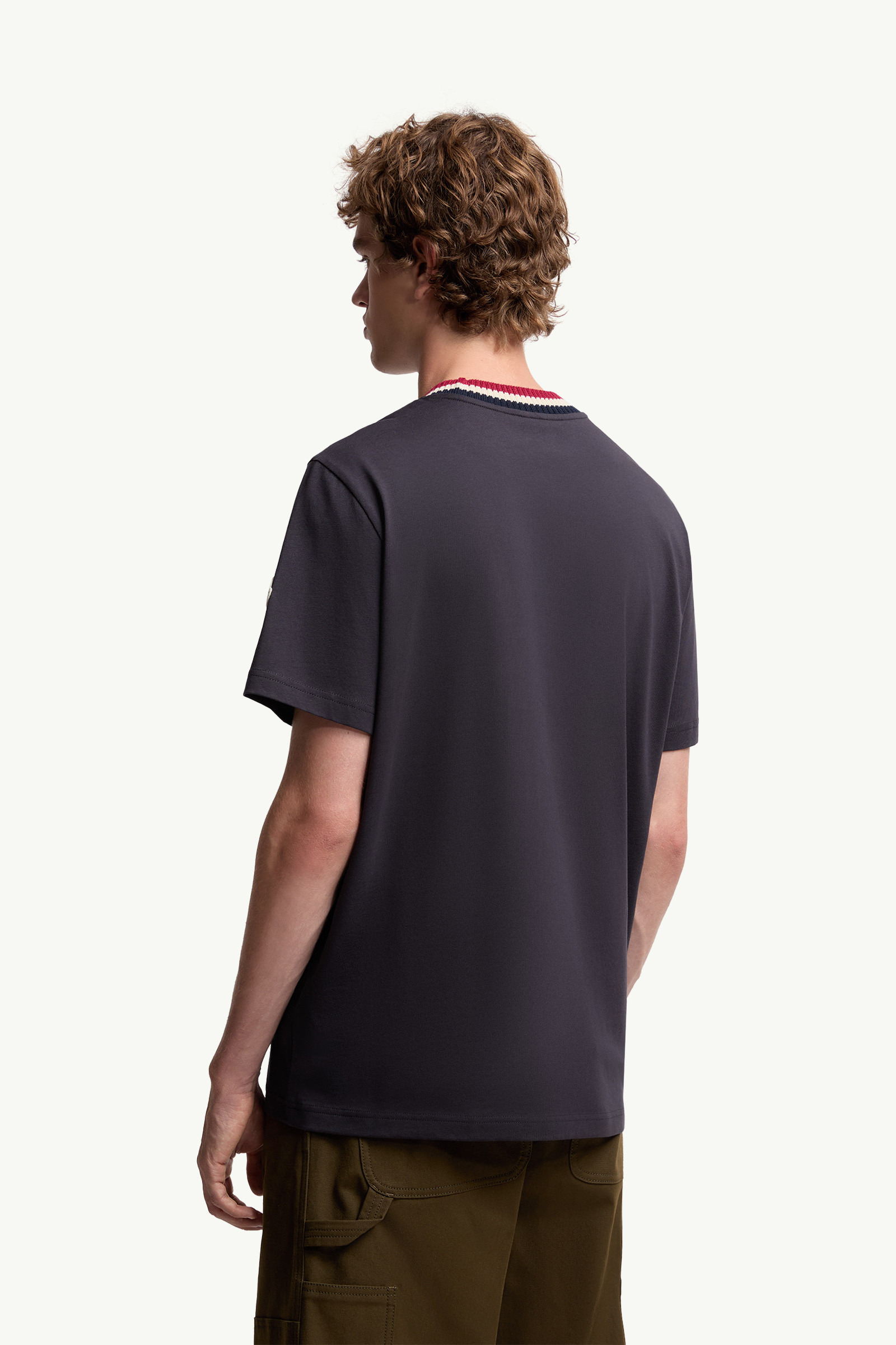 Embroidered Logo Cotton T-Shirt - 5