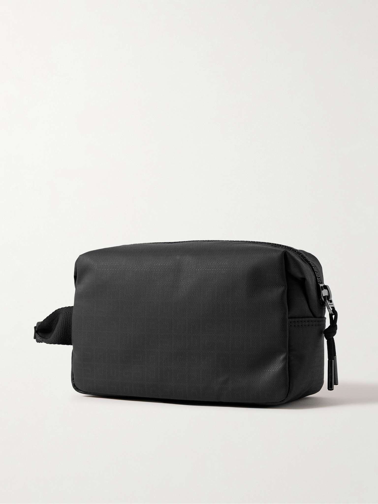 G-Zip Logo-Print Webbing-Trimmed Coated-Nylon Jacquard Wash Bag - 3