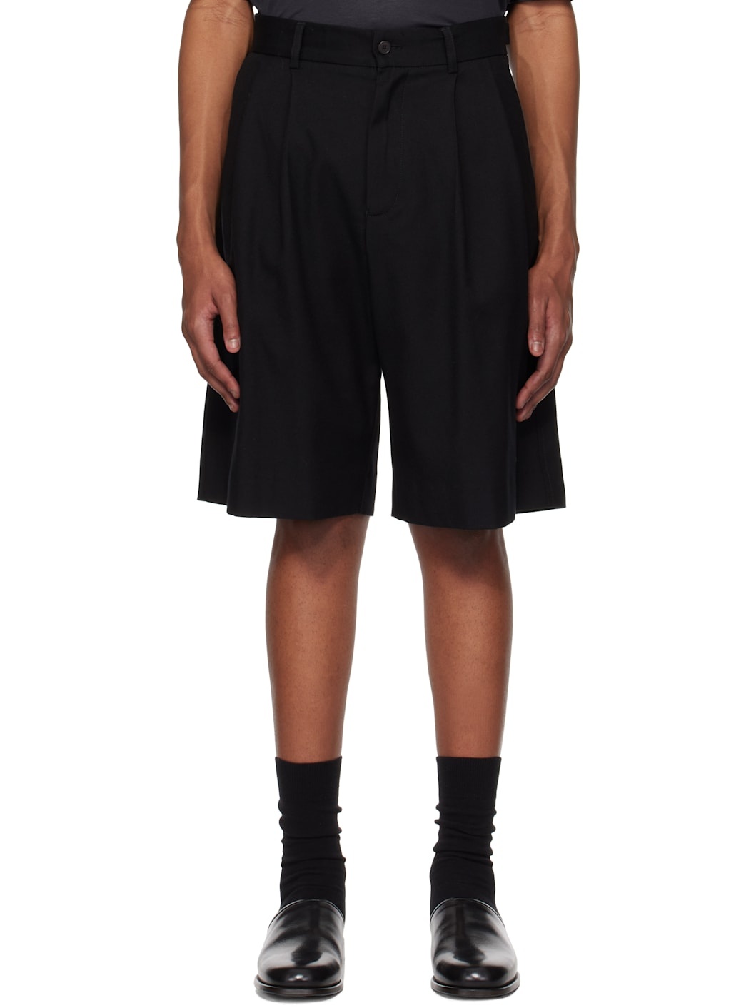 Black Uniform Shorts - 1