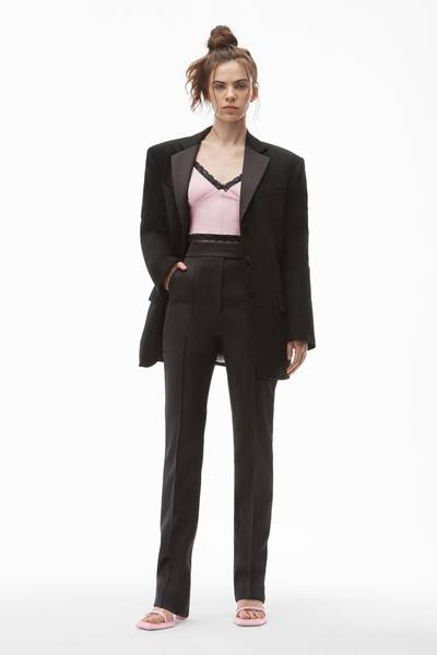 Alexander Wang STACKED LOGO RIVET PANT IN HEAVY SATIN outlook